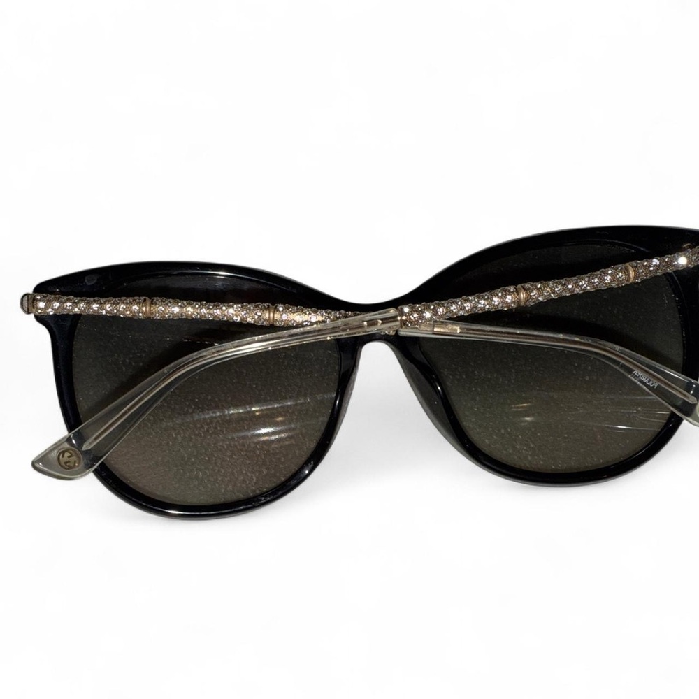Gucci Bamboo Cat Eye GG Crystalized Sunglasses - Picture 2 of 6